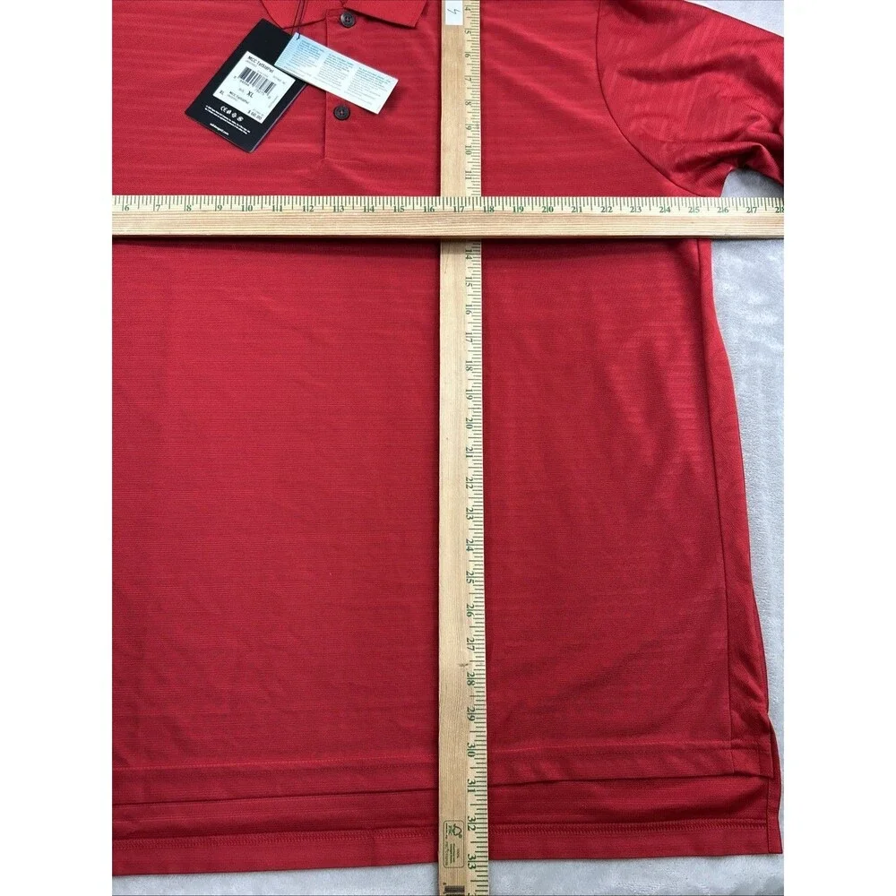 Adidas Golf Climacool Polo Shirt Men’s XL Red Lime Green Set Embroidered - Picture 6 of 13